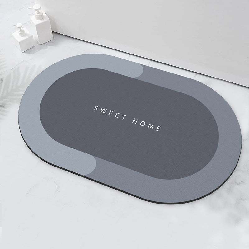 Modern Textured Bathroom Mat for Home