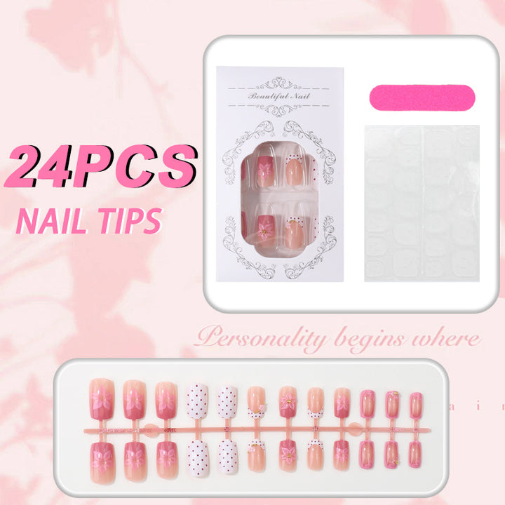 Floral Design Nail Tip Set Stornfield