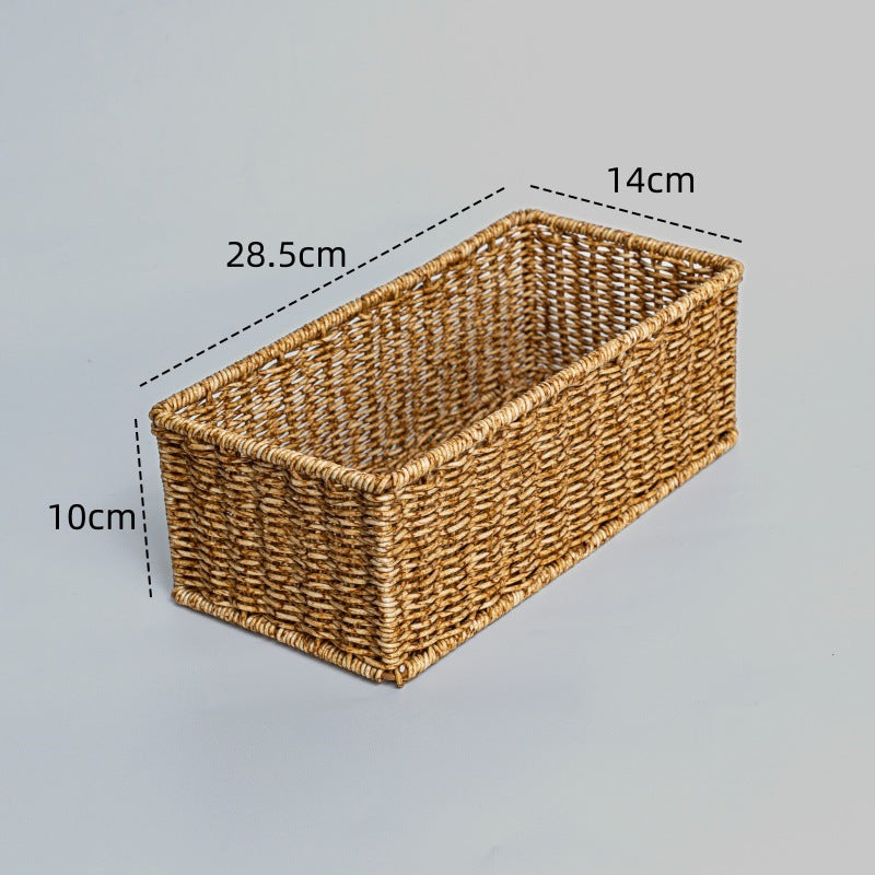 Rectangular Woven Storage Basket Stornfield