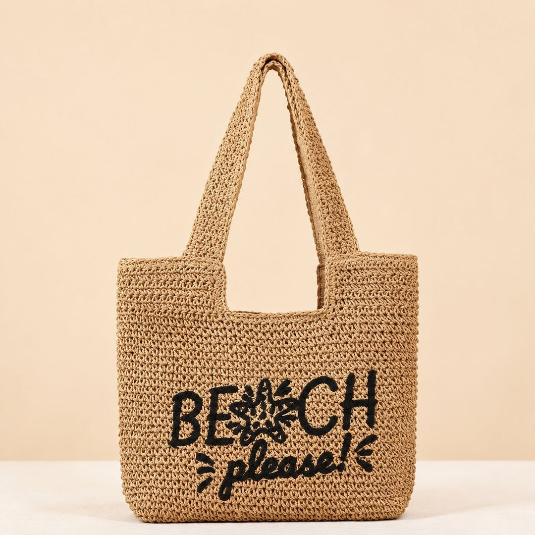 Beach bag with Embroidered Lettering Stornfield