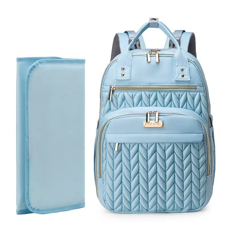 Elegant and Spacious Backpack with Textured Design Stornfield