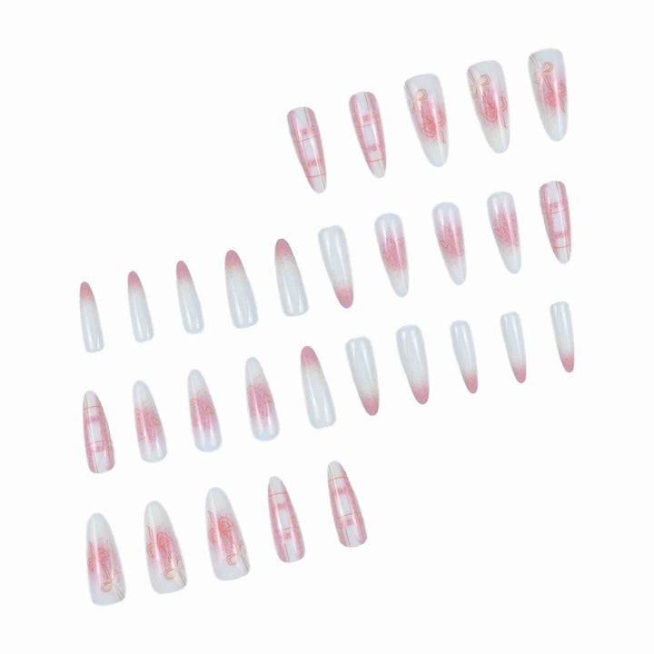 Artistic Stiletto Nail Design
