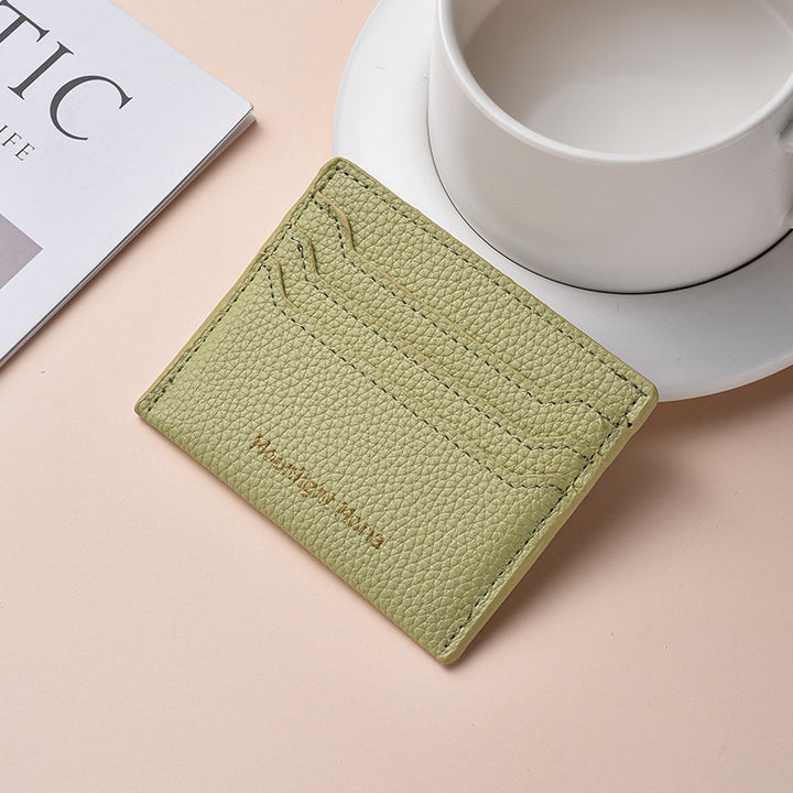 Textured Leather RFID Blocking Cardholder