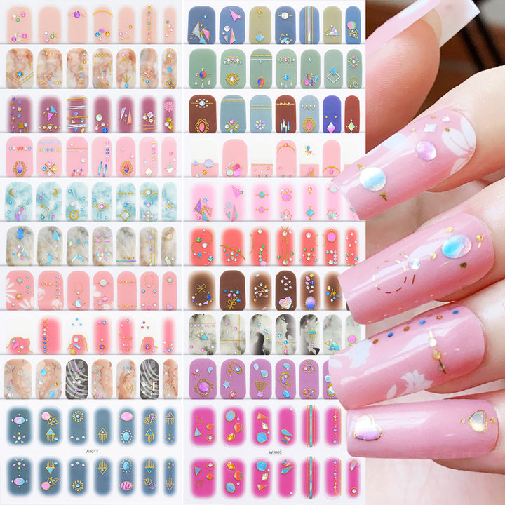 Festive Decorative Nail Art Sheet