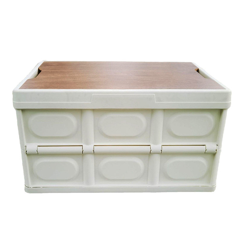 Storage box with wooden surface Stornfield
