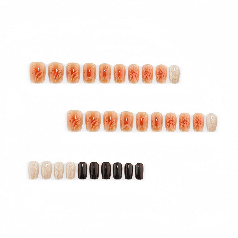 Artificial Nail Set with Beautiful 3D Flower Design Stornfield
