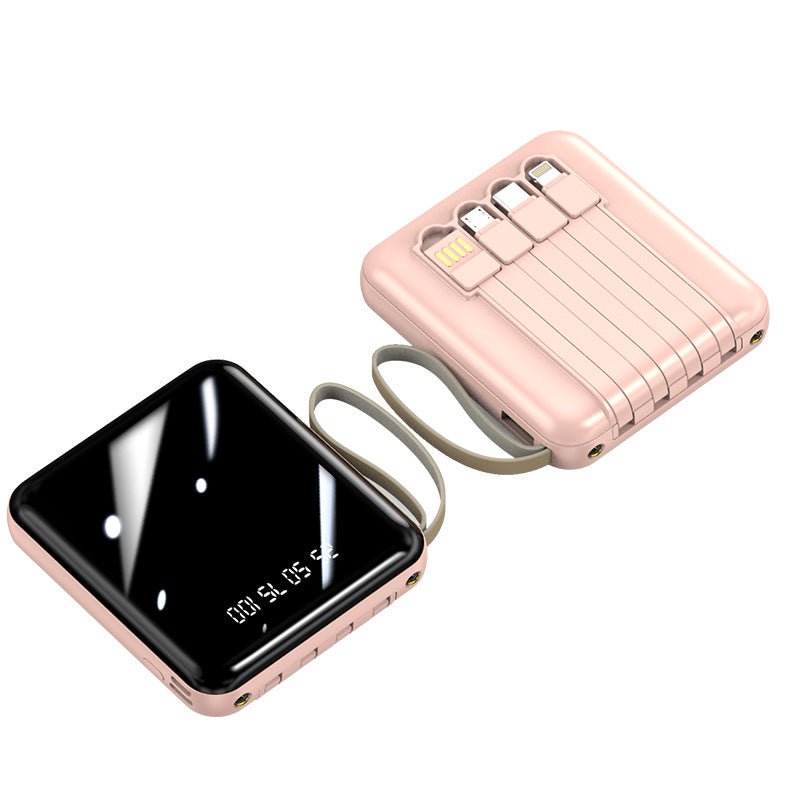 Portable power bank with integrated cables and digital display Stornfield