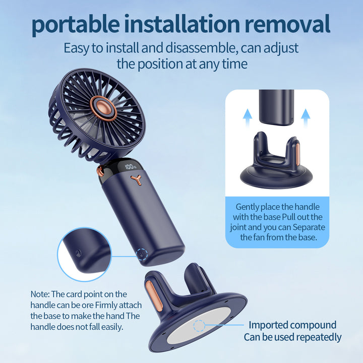Unisex Versatile 360-Degree Rotating Wall-Mounted Fan Stornfield