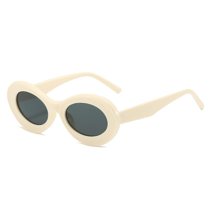 Ladies fashionable sunglasses in oval design Stornfield