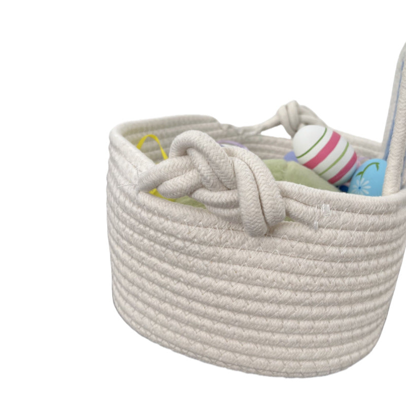 Ladies Playful Storage Basket with Bunny Ears Stornfield