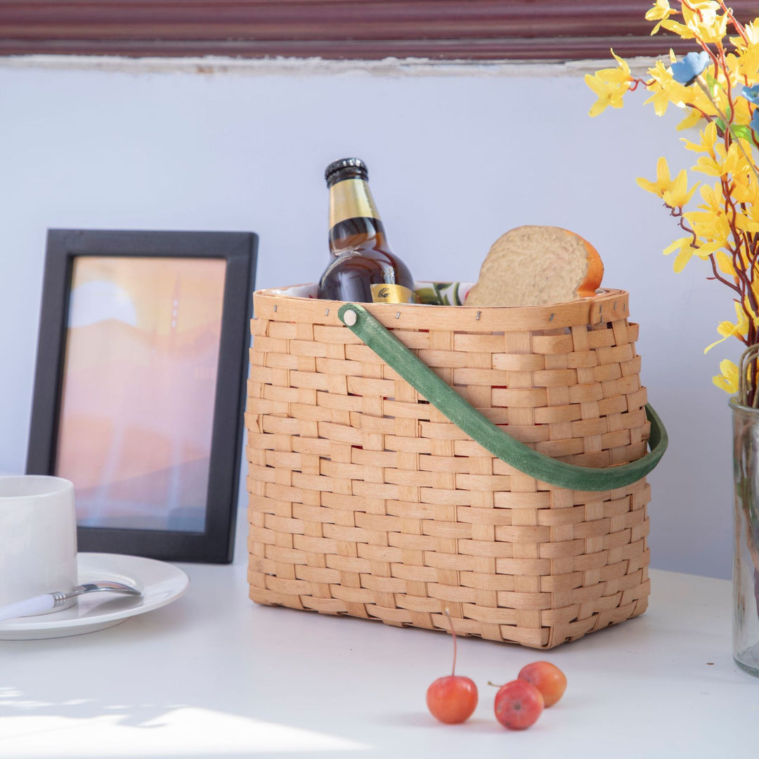 Handwoven Market Basket with Liner Stornfield
