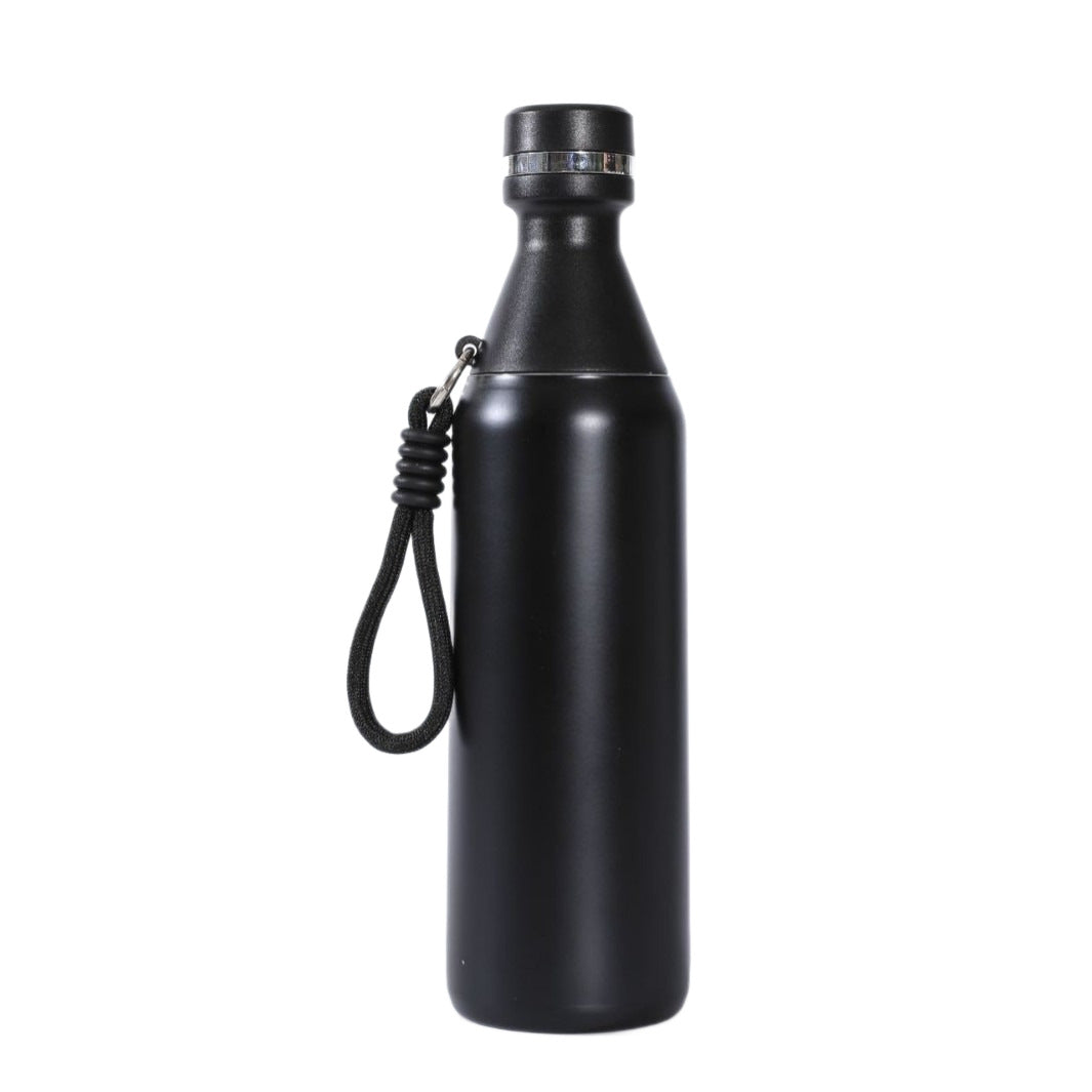 Ladies insulated stainless steel drinking bottle with practical carrying handle Stornfield