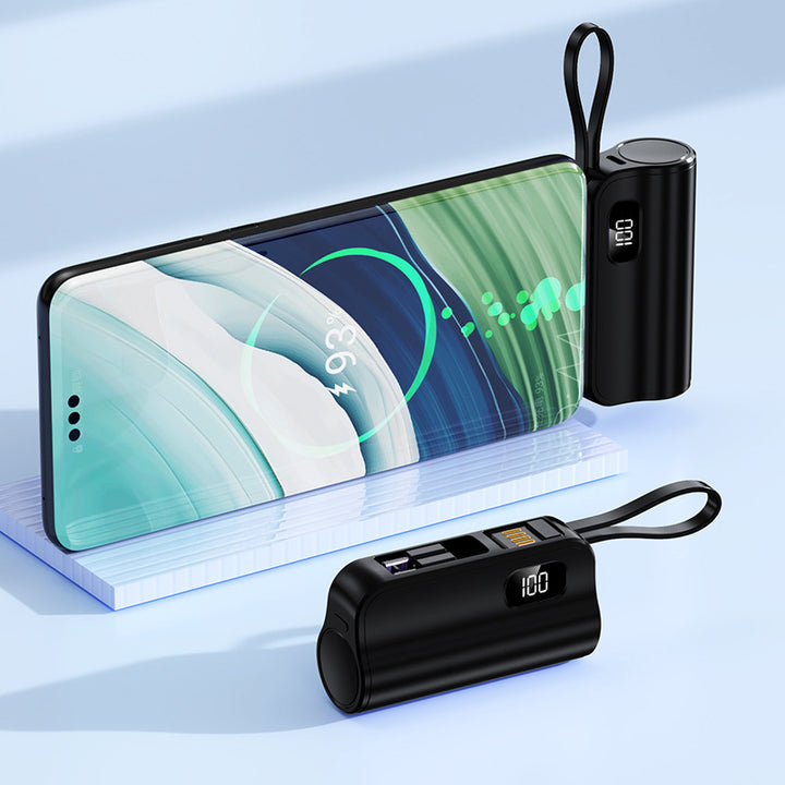 Mini Power bank with fast charging connection and versatile functions Stornfield