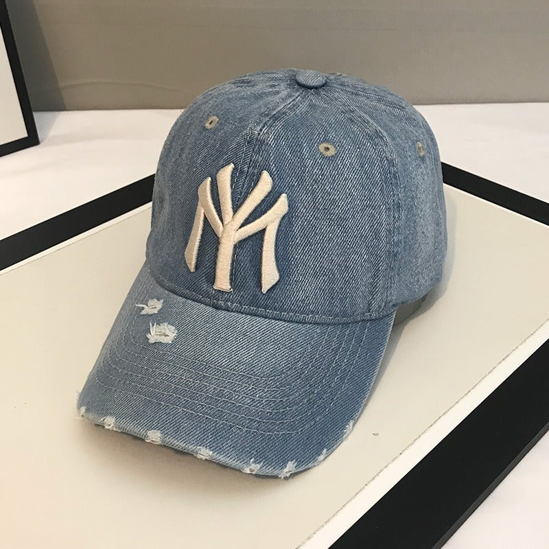 Men's Distressed Denim Baseball Cap Stornfield 1784188165