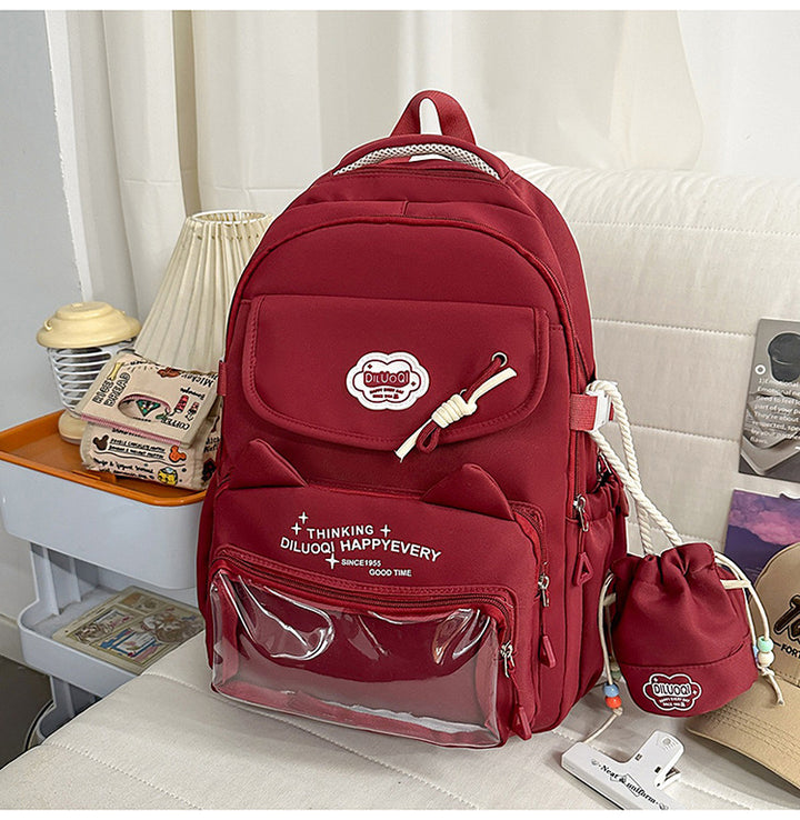 Cat-Designed Multi-Pocket School Backpack Stornfield