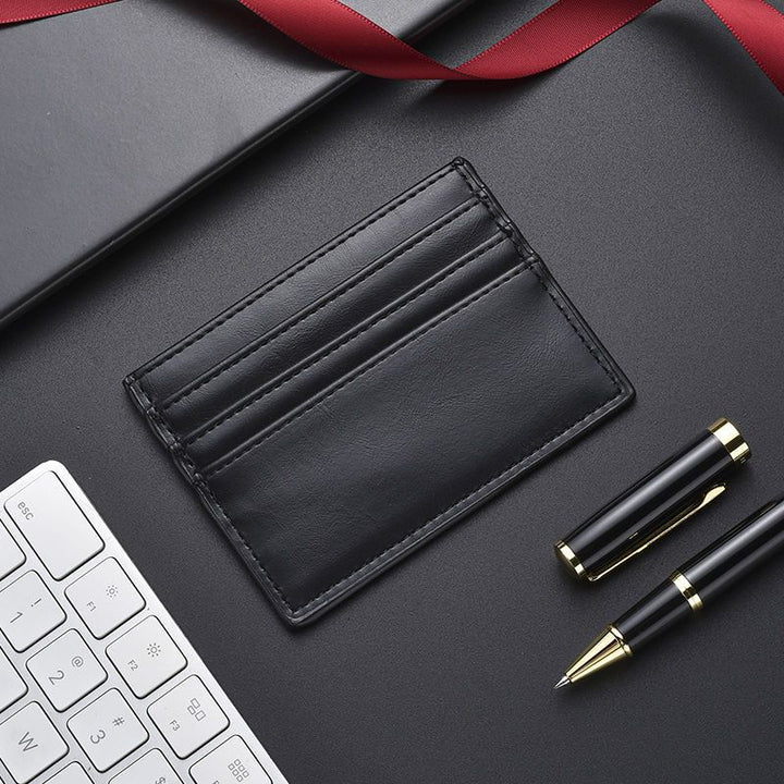 Textured Leather Card Holder Stornfield