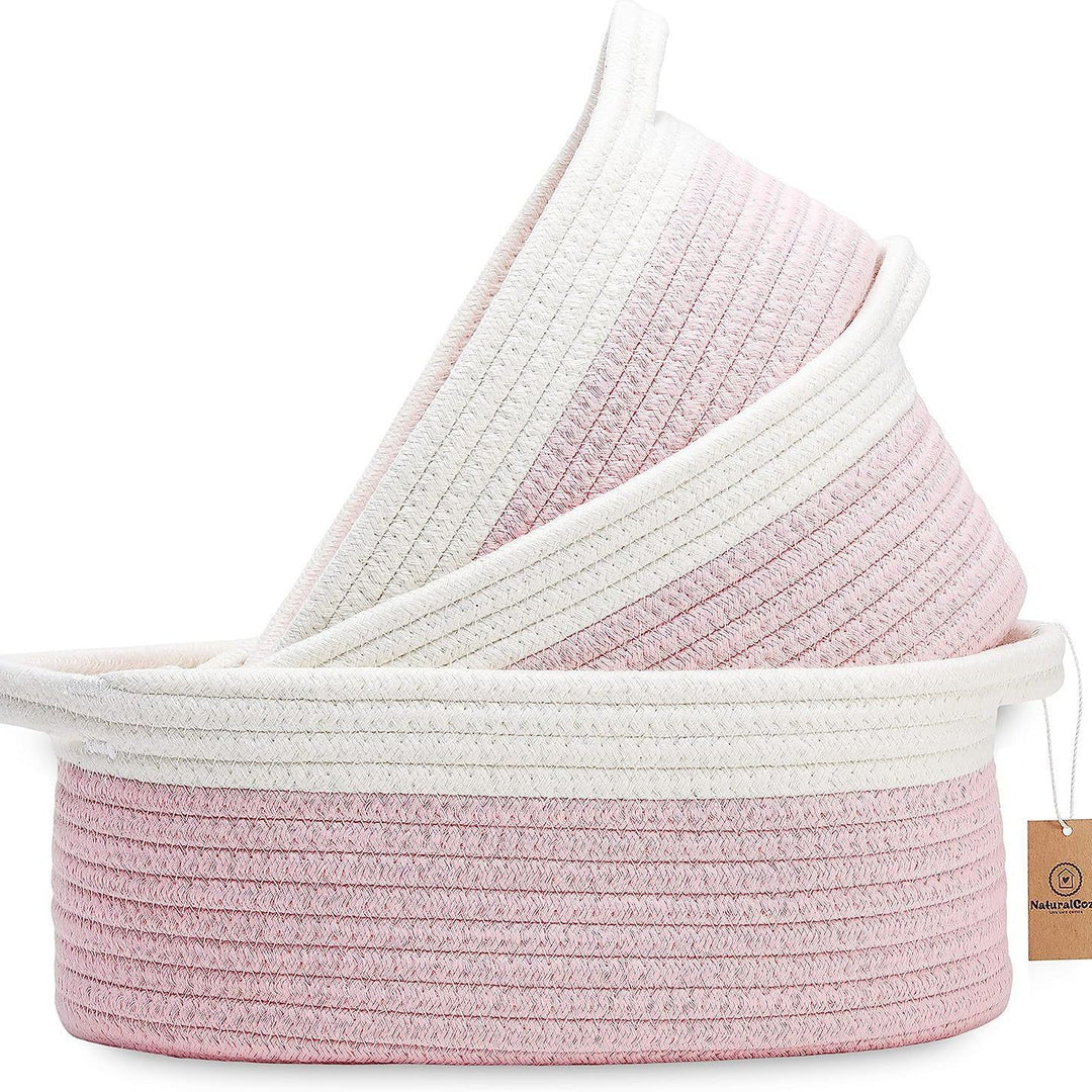 Ladies durable and stylish storage basket in layered look Stornfield