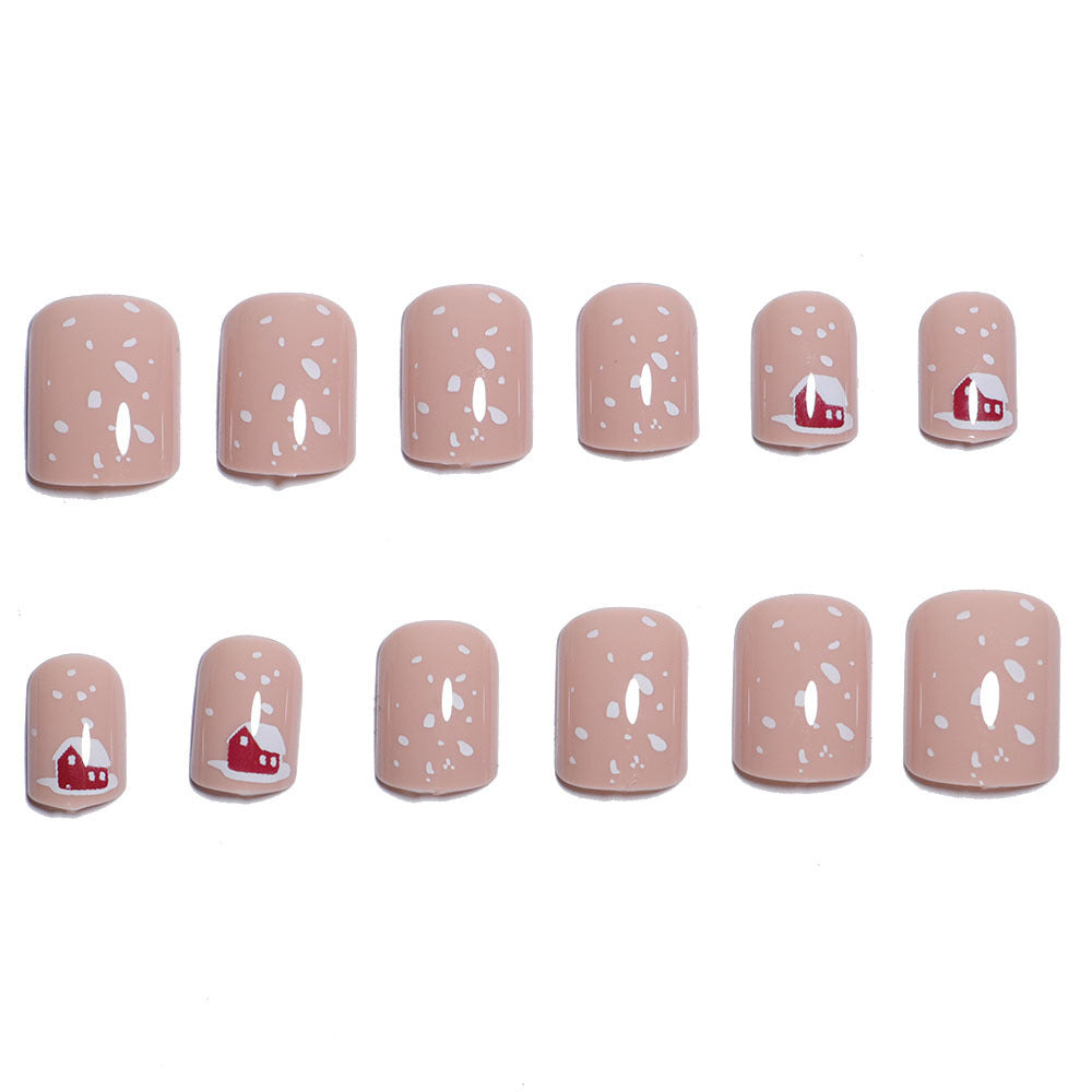 Festive Holiday-Themed Press-On Nail Art Stornfield