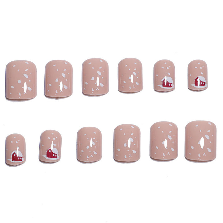 Festive Holiday-Themed Press-On Nail Art Stornfield