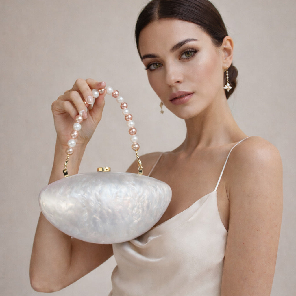 Pearlescent Acrylic Evening Handbag