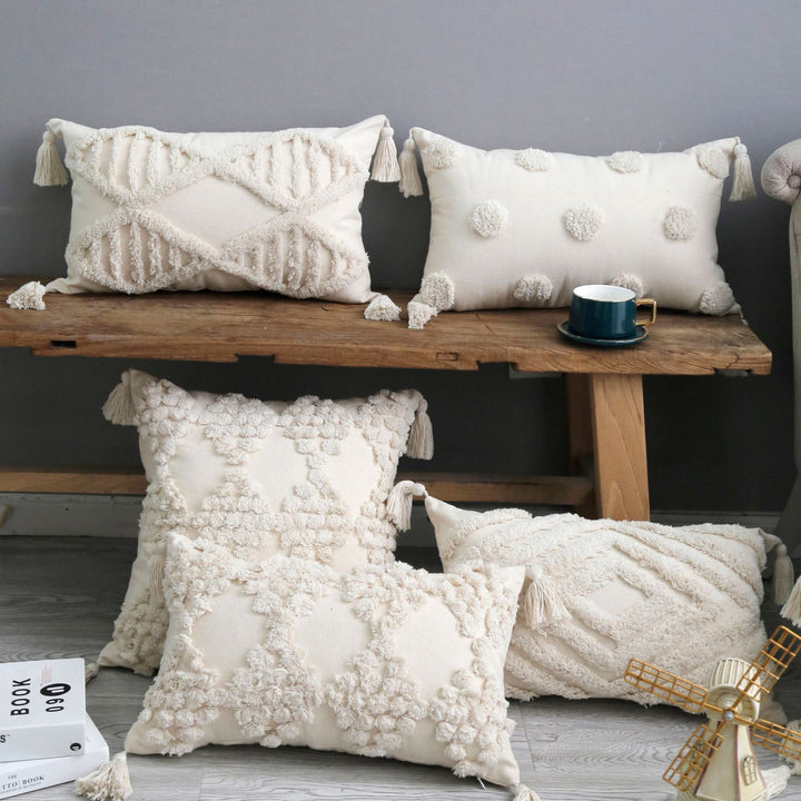 Textured Plush Decorative Pillow