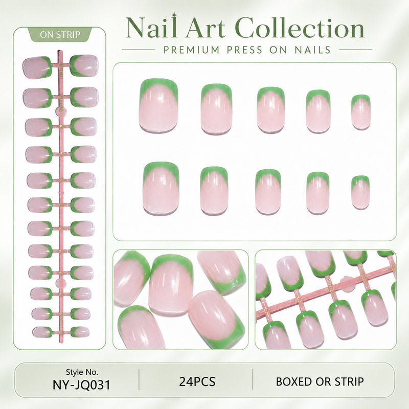 Acrylic nail set with colorful gradients Stornfield