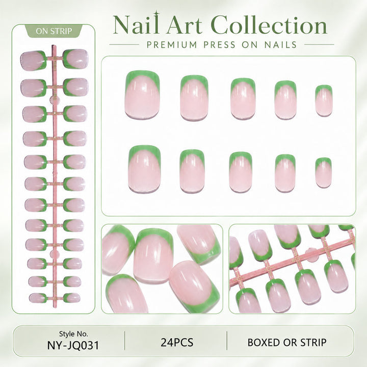 Acrylic nail set with colorful gradients Stornfield