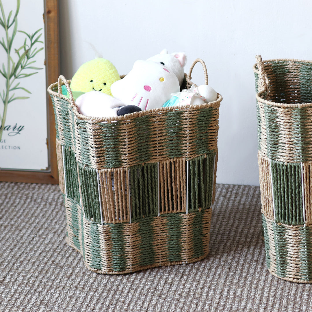 Handcrafted storage basket made of natural materials Stornfield