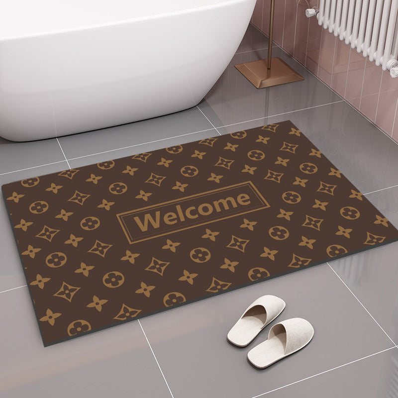 Modern Textured Bathroom Mat for Home