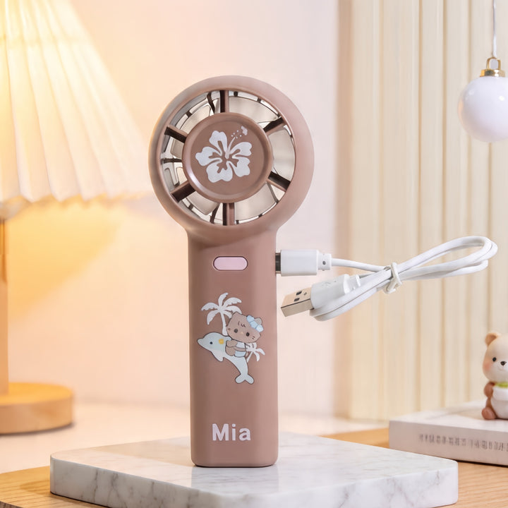 Women's Portable Handheld Fan with Cute Animal Design Stornfield