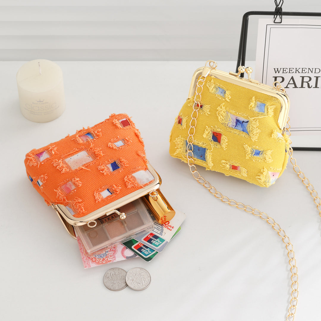 Vintage-Inspired Fabric Clutch