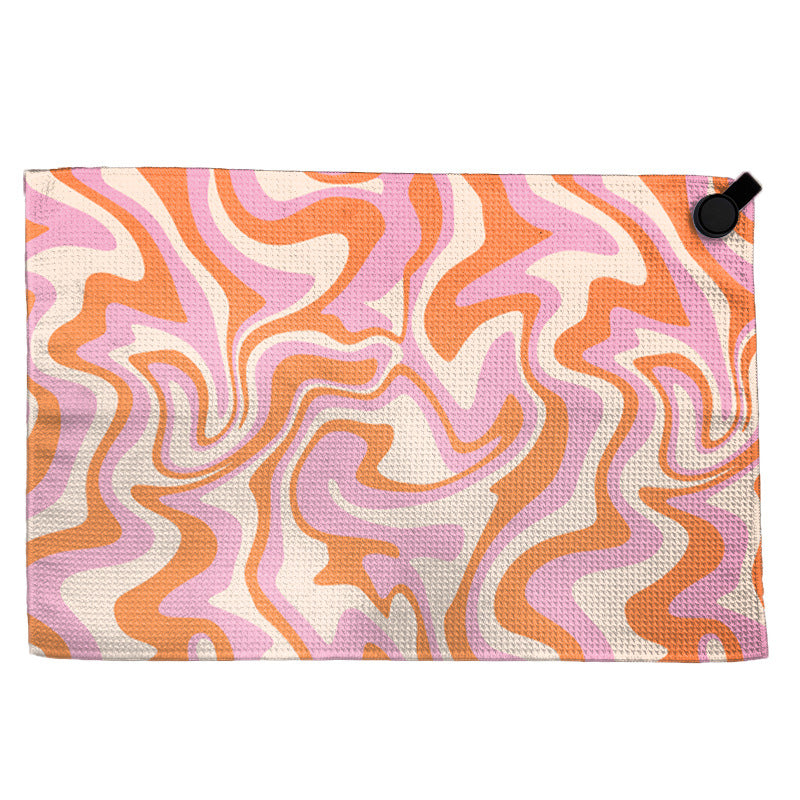 Towel with modern circular pattern Stornfield
