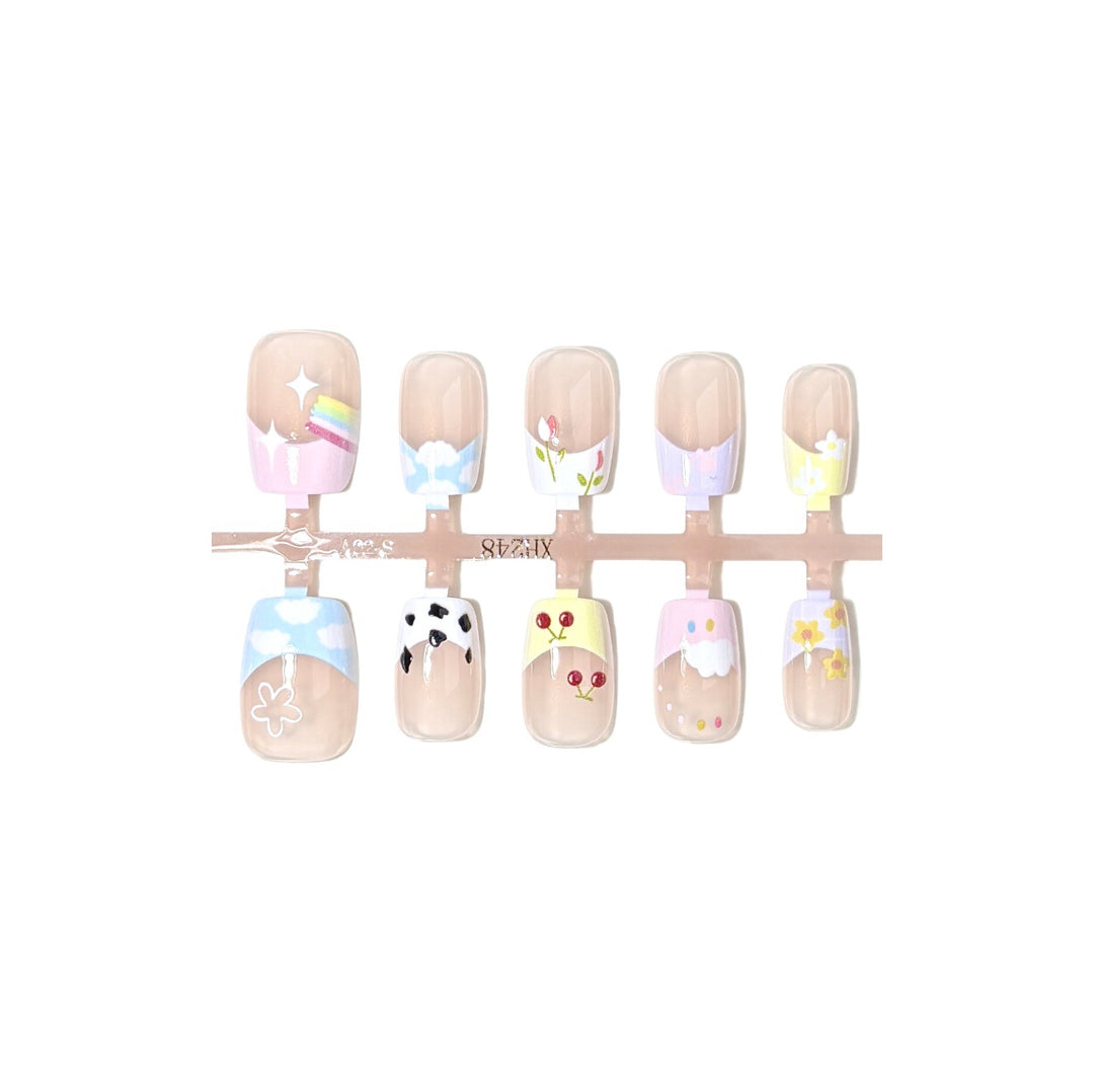 Artistic Themed Press-On Nail Set 1790745800