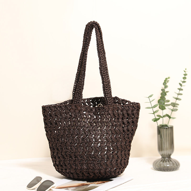 Braided Bast Crossbody Bag with Generous Interior Capacity Stornfield