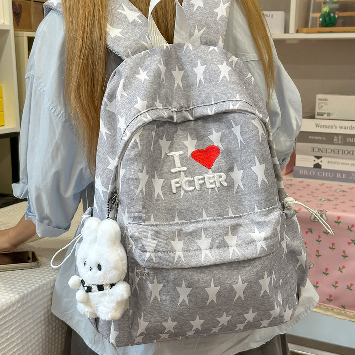 Casual Star-Patterned Backpack Stornfield