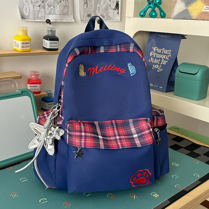 Fun Character-Embellished Casual Backpack Stornfield