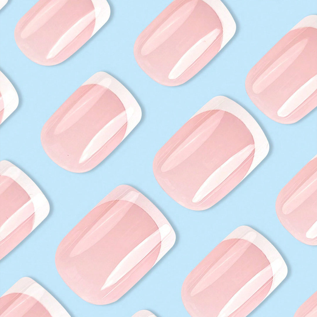 Elegant French Tip Nail Extensions Stornfield