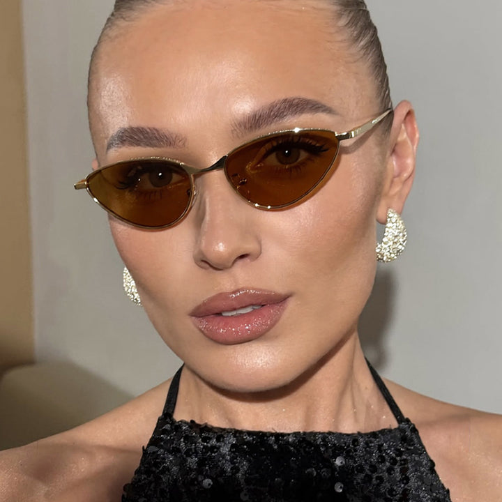 Ladies Cat-Eye Sunglasses with Rhinestone-Embellished Frame and Protective Lenses Stornfield