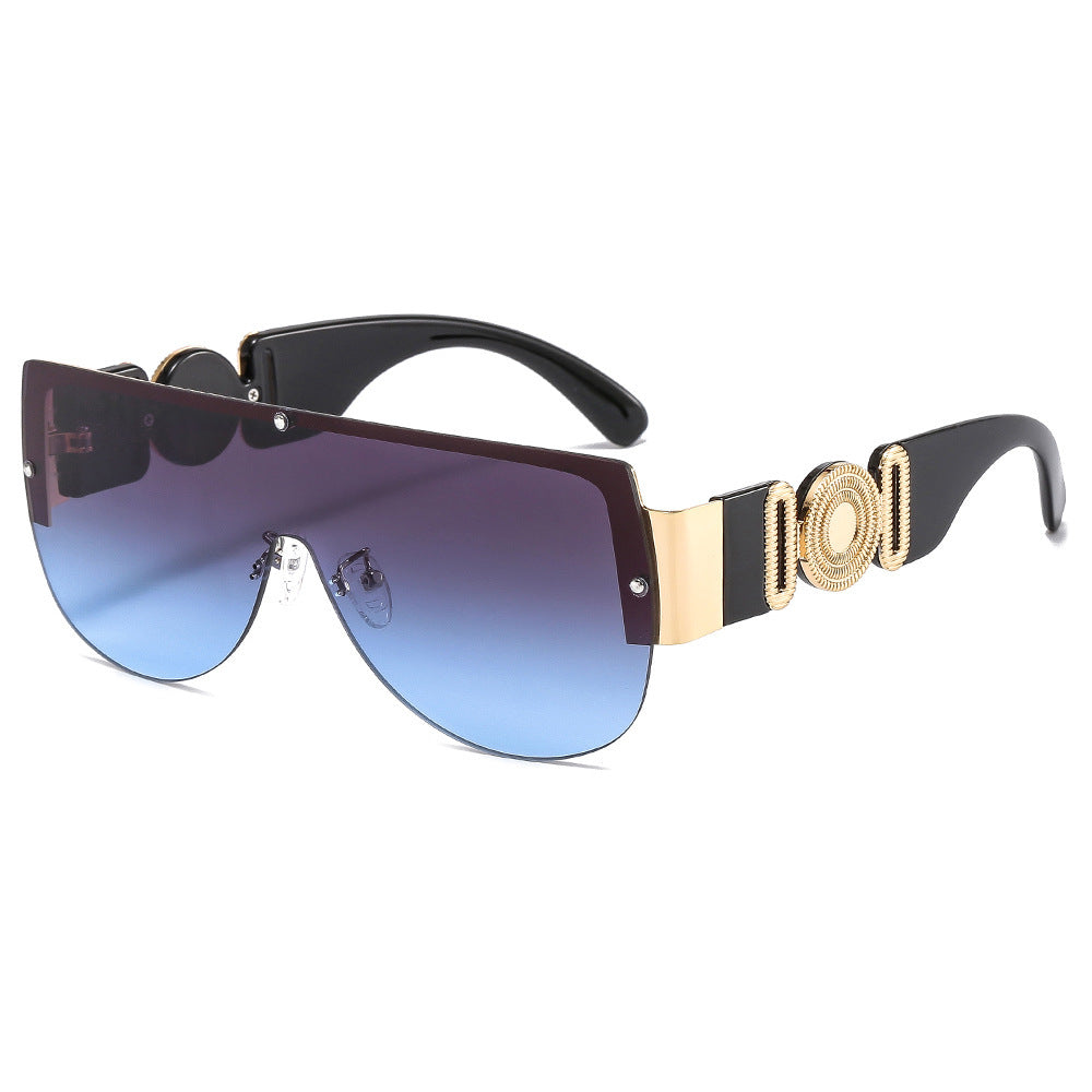 Women oversized sunglasses with luxurious gold accent Stornfield