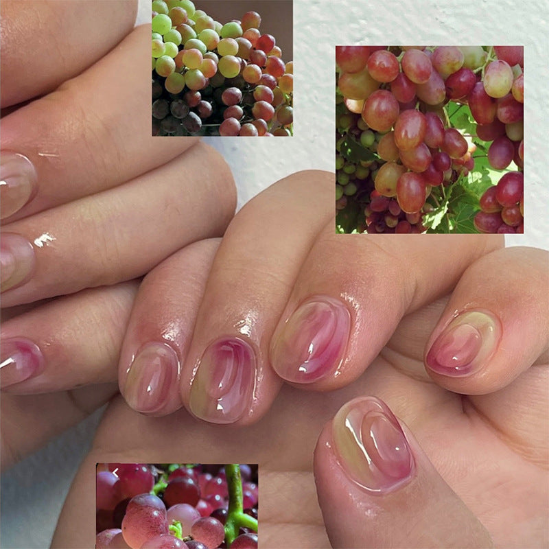 Artificial nail set with elegant ombre design and high-gloss finish Stornfield