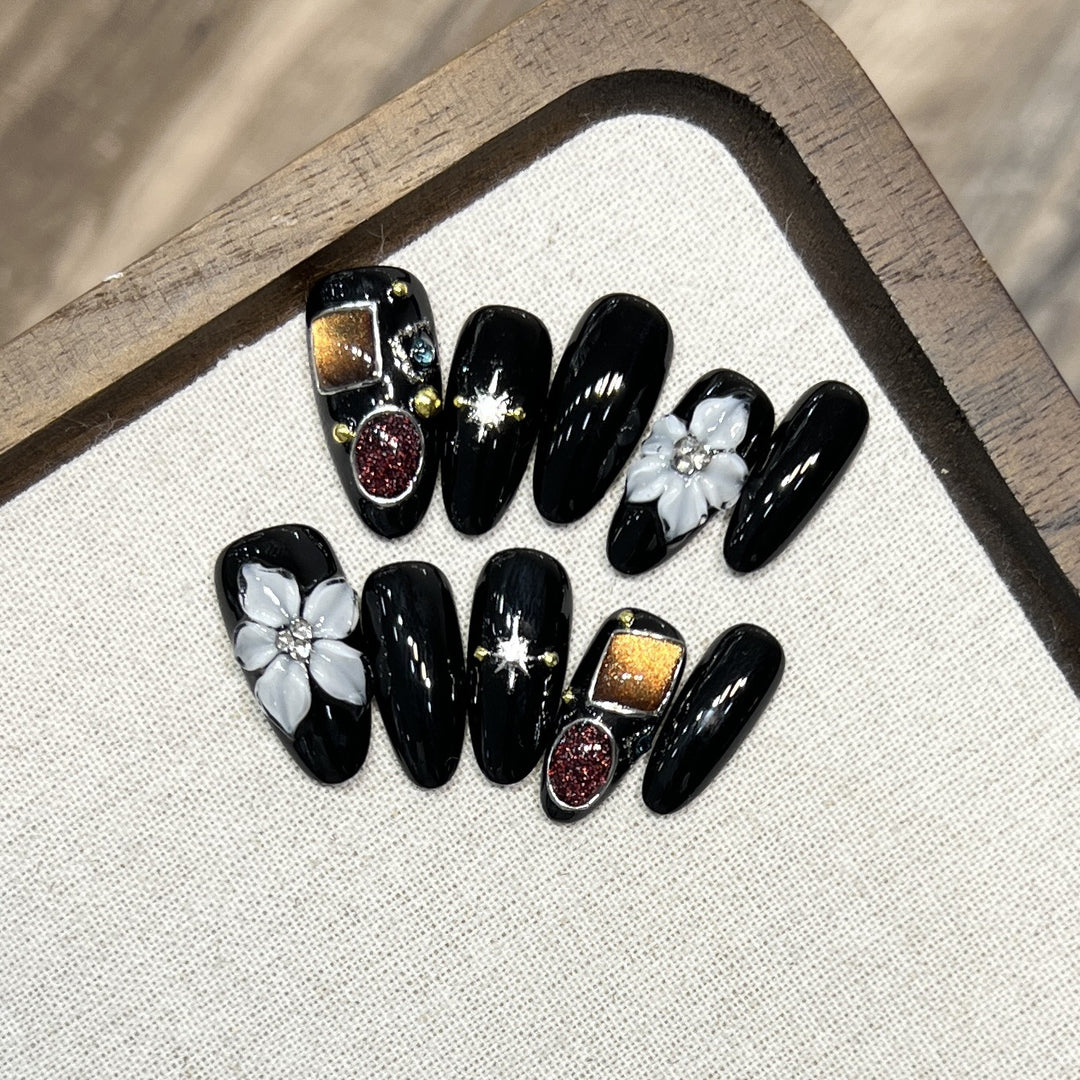 Reusable Press-On Nail Set Stornfield