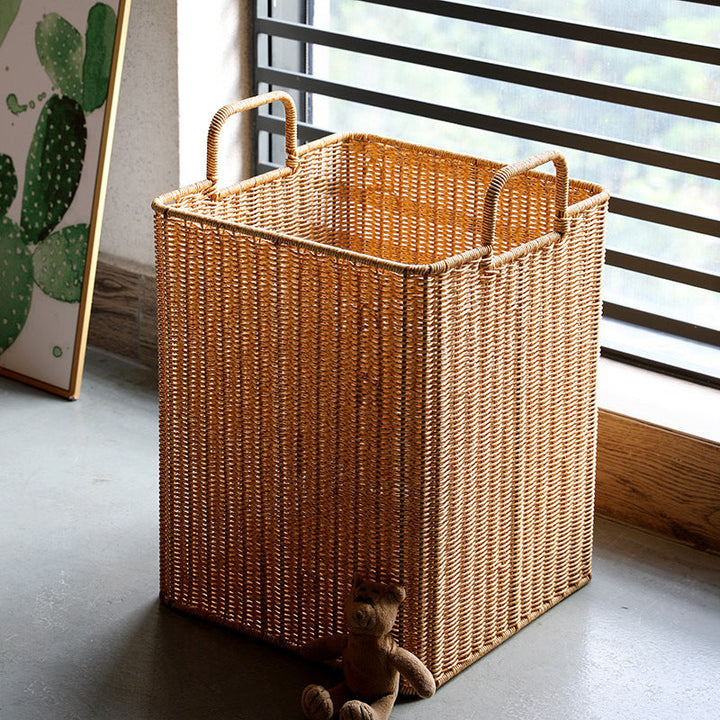 Handwoven Storage Bin with Sturdy Handles Stornfield