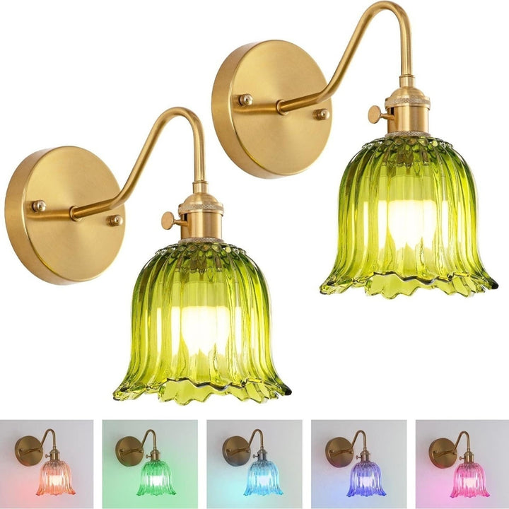 Vintage Glass Wall Sconce