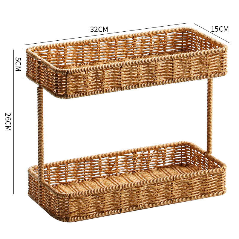 Unisex two-level storage basket Stornfield