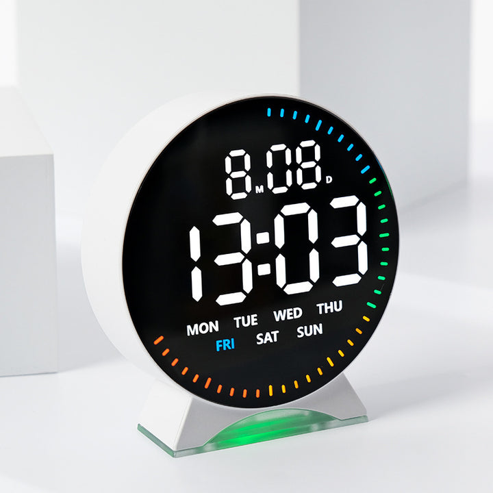 Digital alarm clock with intelligent LED display and multifunctional features Stornfield