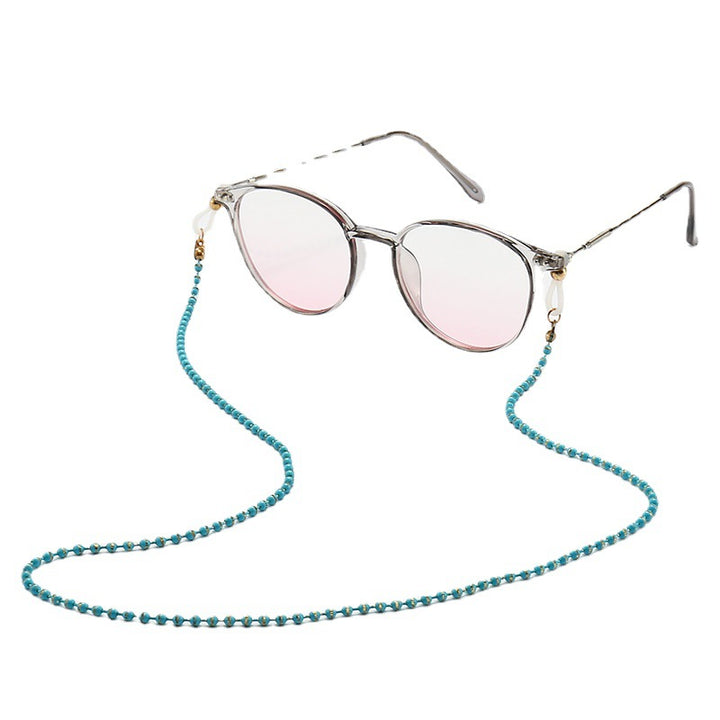 Fashionable Cat-Eye Glasses with Beaded Chain Stornfield