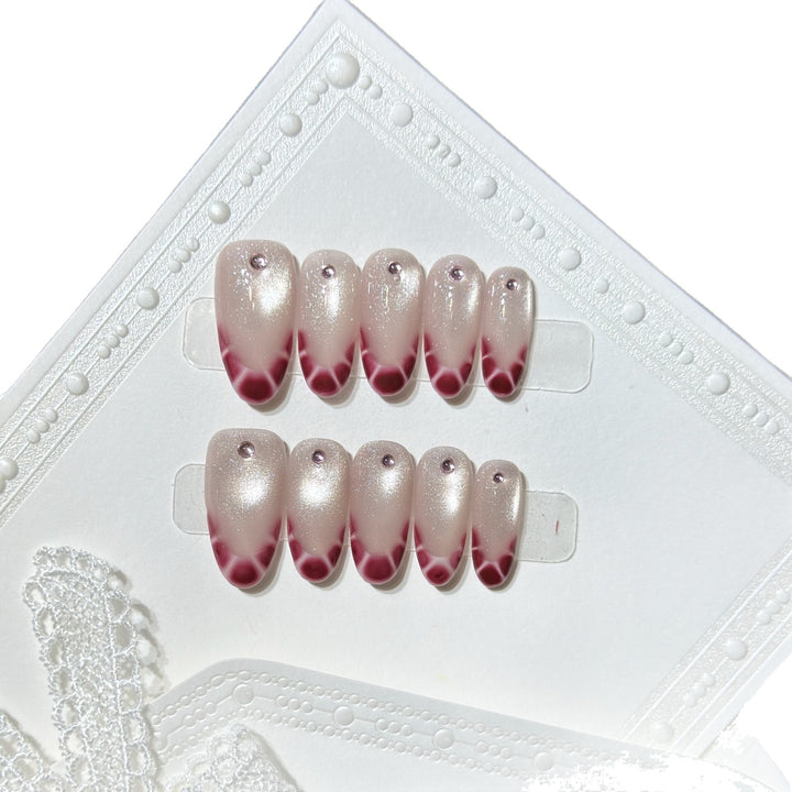 Elegant Gel Press-On Nail Set Stornfield