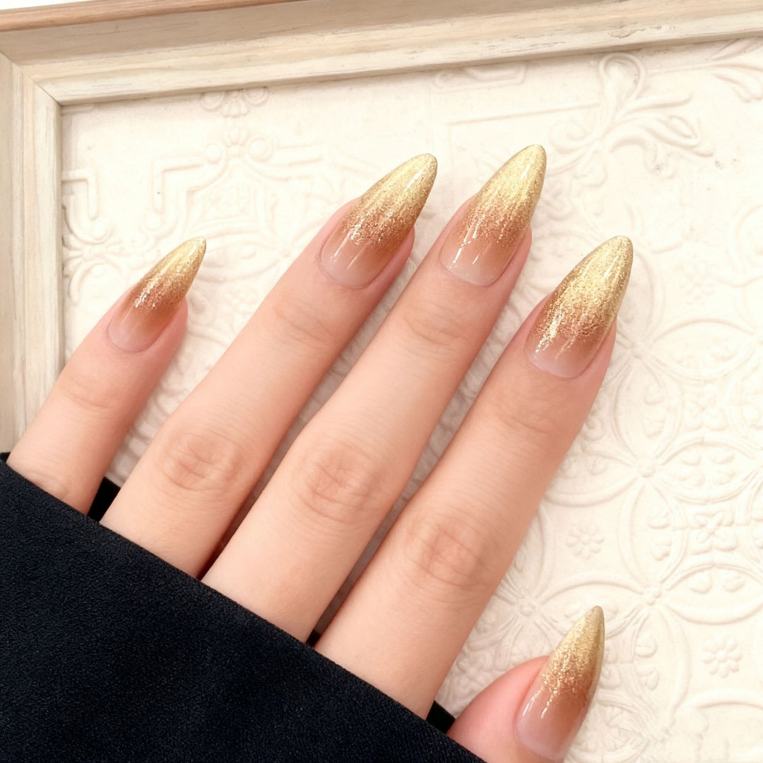 Premium Glitter Ombre Press-On Nails Stornfield