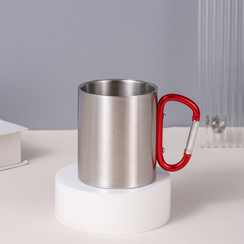 Women's Stainless Steel Coffee Mug with Carabiner Handle Stornfield