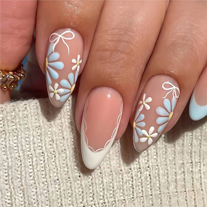 Artistic Floral Press-On Nail Design Stornfield 1788434567